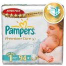 Підгузки Pampers Premium Care born р.1 (2-5 кг) (Джамбо) №94 foto 1