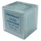 Стекло покрывное Micromed 18х18 мм 100 шт foto 1