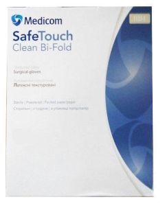 Рукавички Safe-Touch Bi-Fold хіругічні стерильні неопудрені (р 8.5)