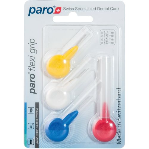 Набір міжзубних щіток Paro Swiss flexi grip, 4 різних розмірів, 4 шт. - фото №1 Набір міжзубних щіток Paro Swiss flexi grip, 4 різних розмірів, 4 шт.