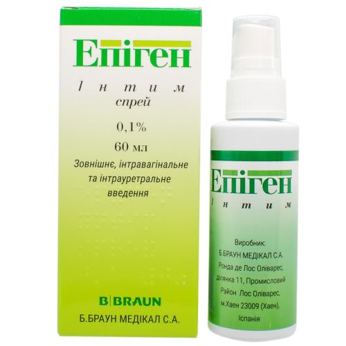 Эпиген Интим 0,1% спрей 60 мл - фото №1 Эпиген Интим 0,1% спрей 60 мл