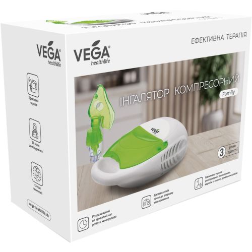 Ингалятор Vega Family CN-01 W компрессорный - фото №1 Ингалятор Vega Family CN-01 W компрессорный