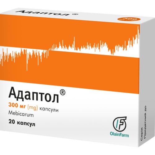 Адаптол 300 мг капсули №20 - фото №1 Адаптол 300 мг капсули №20