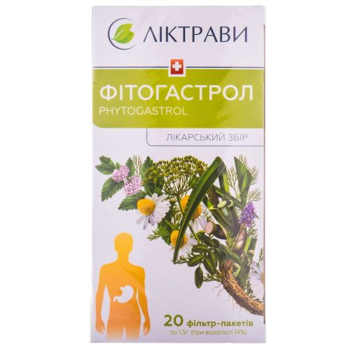 Фітогастрол (20 ф/п по 1,5 г) - фото №1 Фітогастрол (20 ф/п по 1,5 г)