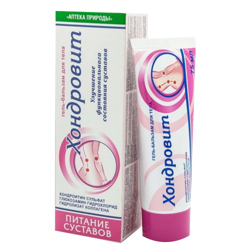 Хондровит гель-бальзам 75мл Флора-Фарм - фото №1 Хондровит гель-бальзам 75мл Флора-Фарм