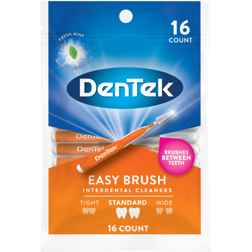 Межзубная щетка DenTek Удобное очищение для стандартных промежутков 2.2-3.8 мм, 16 шт. - фото №1 Межзубная щетка DenTek Удобное очищение для стандартных промежутков 2.2-3.8 мм, 16 шт.