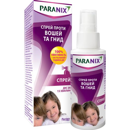 Параникс® Спрей против вшей и гнид для лечения 100 мл - фото №1 Параникс® Спрей против вшей и гнид для лечения 100 мл