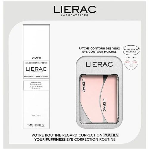 Набір Lierac (Лієрак) Діопті (гель + багаторазові патчі) 30 мл - фото №1 Набір Lierac (Лієрак) Діопті (гель + багаторазові патчі) 30 мл