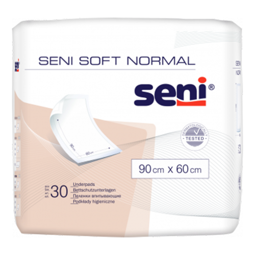 Пеленки для взрослых Seni Soft Normal поглощающие 60 х 90 см №30 - фото №1 Пеленки для взрослых Seni Soft Normal поглощающие 60 х 90 см №30