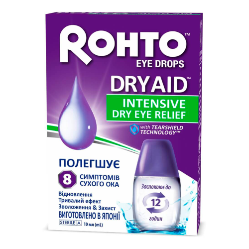 Рохто Драй АІД краплі очні 10 мл - фото №1 Рохто Драй АІД краплі очні 10 мл