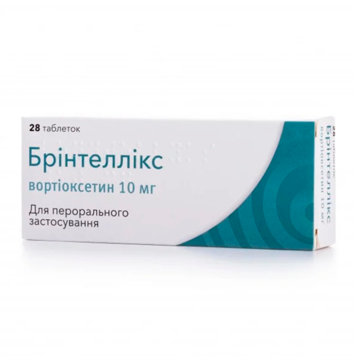 Брінтеллікс 10 мг таблетки №28 - фото №1 Брінтеллікс 10 мг таблетки №28