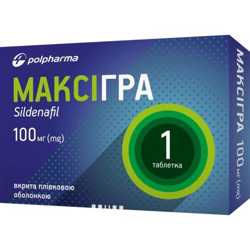 Максигра 100 мг таблетки №1 - фото №1 Максигра 100 мг таблетки №1