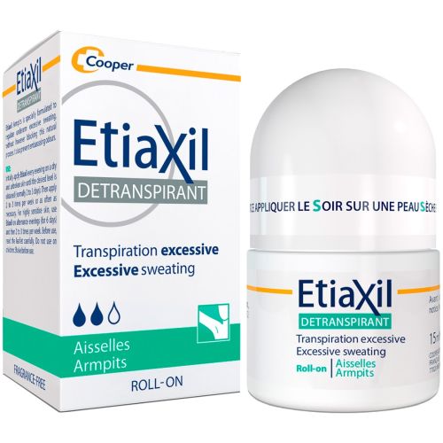 Дезодорант-антиперспирант Etiaxil Sensitive от повышенного потоотделения для чувствительной кожи, 15 мл - фото №1 Дезодорант-антиперспирант Etiaxil Sensitive от повышенного потоотделения для чувствительной кожи, 15 мл