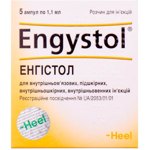 Енгістол ампули 1,1 мл №5 - фото №1 Енгістол ампули 1,1 мл №5
