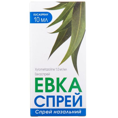 Евкаспрей 1 мг/мл спрей назальный 10 мл ціна - фото №1 Евкаспрей 1 мг/мл спрей назальный 10 мл ціна