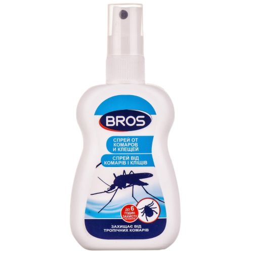 Спрей Bros (Брос) Репелентний засіб від комарів і кліщів 50 мл - фото №1 Спрей Bros (Брос) Репелентний засіб від комарів і кліщів 50 мл