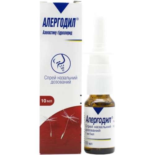 Алергодил 1 мг/мл спрей 10 мл - фото №1 Алергодил 1 мг/мл спрей 10 мл