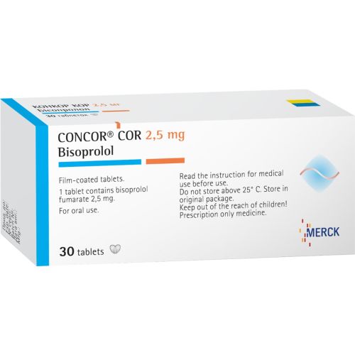 Конкор Кор 2,5 мг таблетки №30 - фото №1 Конкор Кор 2,5 мг таблетки №30