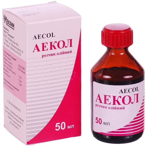 Аекол раствор масляный 50 мл - фото №1 Аекол раствор масляный 50 мл