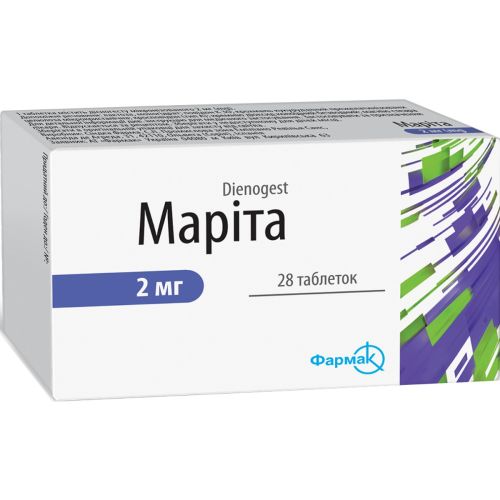 Маріта 2 мг таблетки №28 - фото №1 Маріта 2 мг таблетки №28