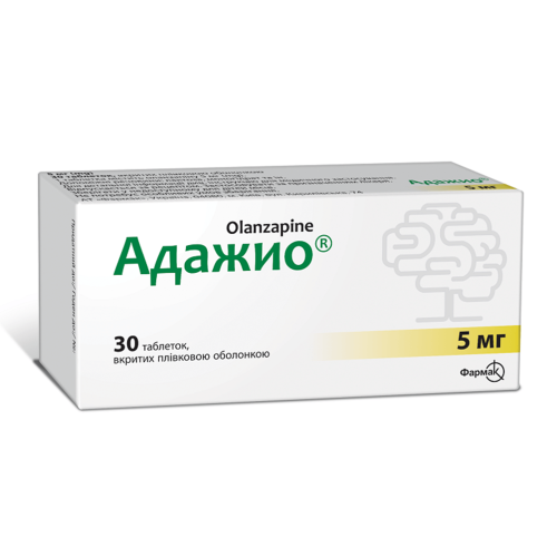 Адажио 5 мг таблетки №30 - фото №1 Адажио 5 мг таблетки №30