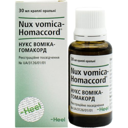 Нукс вомика-Гомакорд 30 мл - фото №1 Нукс вомика-Гомакорд 30 мл