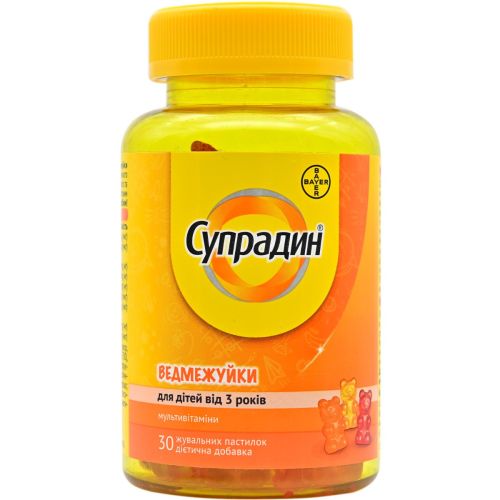 Віта-Супрадин Ведмежуйки пастилки жувальні №30 - фото №1 Віта-Супрадин Ведмежуйки пастилки жувальні №30