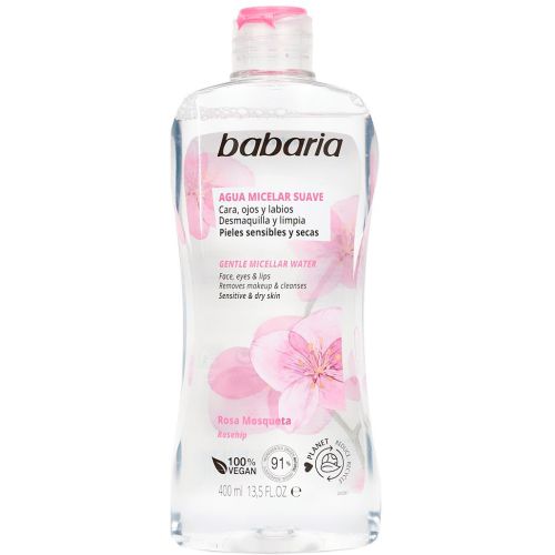 Вода Babaria (Бабарія) міцелярна шипшина для зняття макіяжу 400 мл - фото №1 Вода Babaria (Бабарія) міцелярна шипшина для зняття макіяжу 400 мл