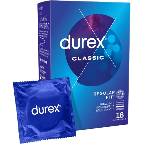 Презервативи Durex Classic №18 - фото №1 Презервативи Durex Classic №18