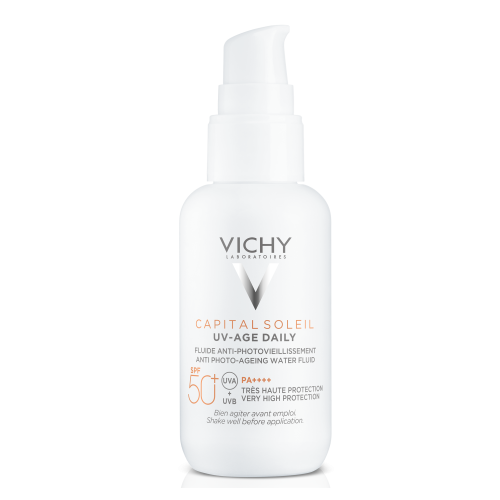 Флюид Vichy (Виши) Capital Soleil невесомый против признаков фотостарения для кожи лица SPF50+ 40 мл - фото №1 Флюид Vichy (Виши) Capital Soleil невесомый против признаков фотостарения для кожи лица SPF50+ 40 мл
