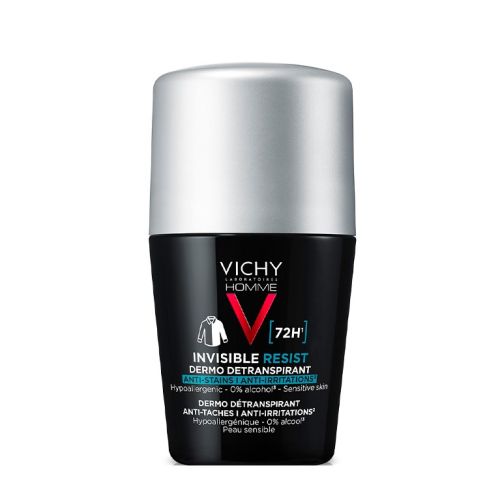Кульковий дезодорант-антиперспірант Vichy Homme Invisible Resist 72 години захисту 50 мл фото - фото №1 Кульковий дезодорант-антиперспірант Vichy Homme Invisible Resist 72 години захисту 50 мл фото