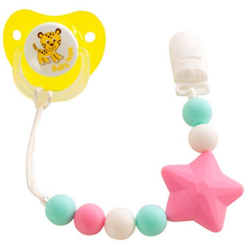 Цепочка для пустышки Baby Team силиконовая, в ассортименте, 1 шт. (3390) - фото №1 Цепочка для пустышки Baby Team силиконовая, в ассортименте, 1 шт. (3390)