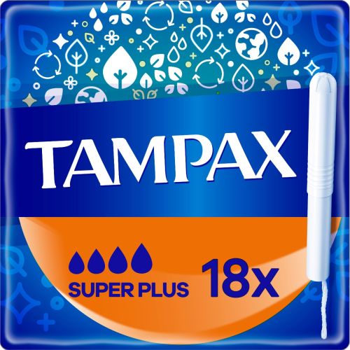 Тампони Tampax Super Plus, 18 шт. - фото №1 Тампони Tampax Super Plus, 18 шт.
