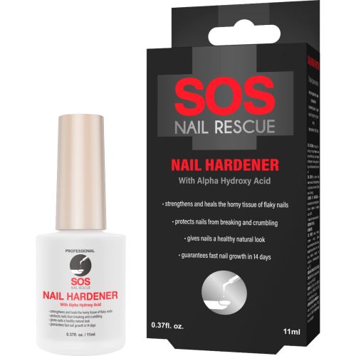 Укріплювач нігтів SOS Nail Rescue з альфа-гідроксикислотою, 11 мл - фото №1 Укріплювач нігтів SOS Nail Rescue з альфа-гідроксикислотою, 11 мл