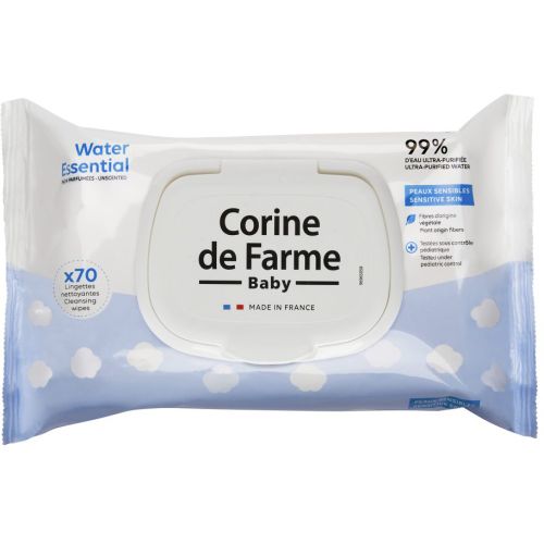 Серветки Corine de Farme (Корін де Фарм) вологі дитячі Essential №70 - фото №1 Серветки Corine de Farme (Корін де Фарм) вологі дитячі Essential №70