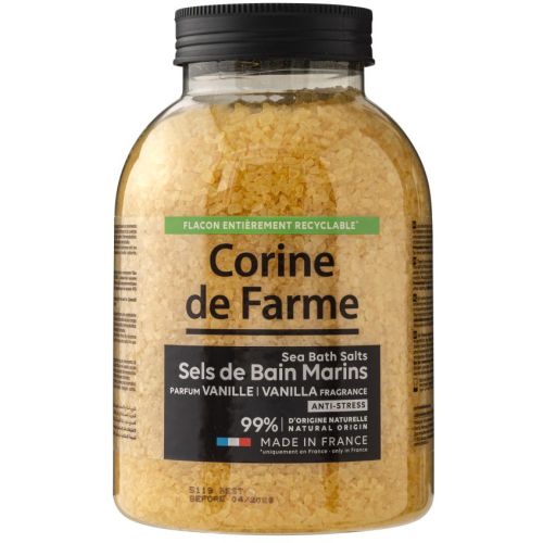 Сіль морська Corine de Farme (Корін де Фарм) для ванн Ваніль 1,4 кг - фото №1 Сіль морська Corine de Farme (Корін де Фарм) для ванн Ваніль 1,4 кг