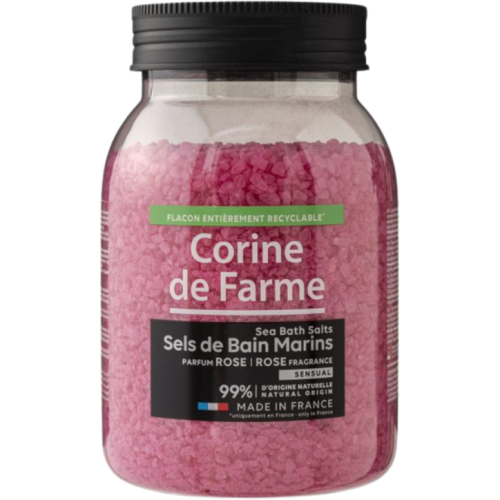 Сіль морська Corine de Farme (Корін де Фарм) для ванн Троянда 600 г - фото №1 Сіль морська Corine de Farme (Корін де Фарм) для ванн Троянда 600 г