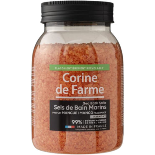 Сіль морська Corine de Farme (Корін де Фарм) для ванн Манго 600 г - фото №1 Сіль морська Corine de Farme (Корін де Фарм) для ванн Манго 600 г