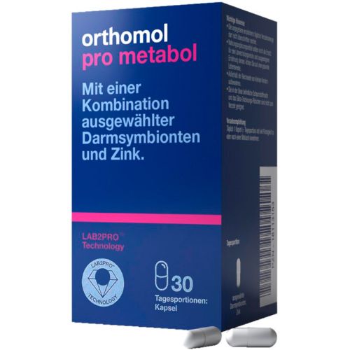 Orthomol Pro Metabol (для підтримки кишківника) 30 днів, капсули №30 - фото №1 Orthomol Pro Metabol (для підтримки кишківника) 30 днів, капсули №30