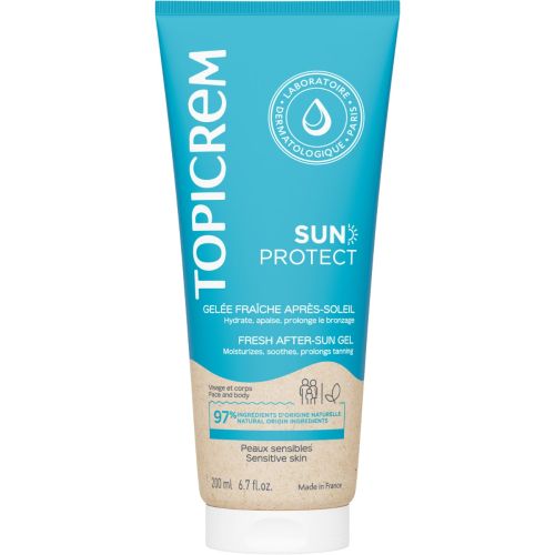 Гель для душу Topicrem (Топікрем) Sun Protect тонізуючий після засмаги 200 мл - фото №1 Гель для душу Topicrem (Топікрем) Sun Protect тонізуючий після засмаги 200 мл