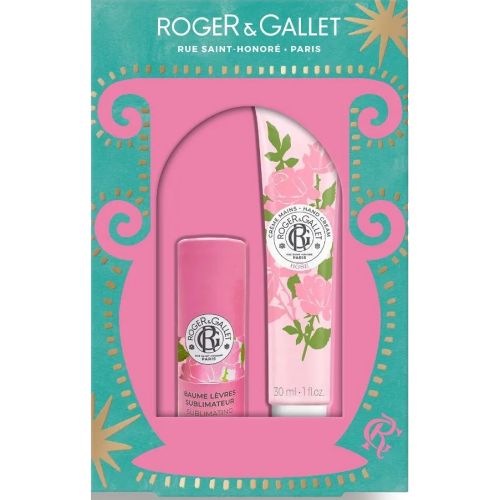 Набор Roger&Gallet (Роже&Галье) Роза (Бальзам для губ 3,5 г+Крем для рук 30 мл) - фото №1 Набор Roger&Gallet (Роже&Галье) Роза (Бальзам для губ 3,5 г+Крем для рук 30 мл)
