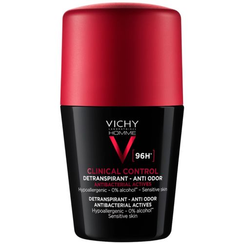 Антиперспірант Vichy (Віши) Клінікал контроль кульковий для чоловіків проти надмірного потовиділення та запаху 96 годин захисту 50 мл - фото №1 Антиперспірант Vichy (Віши) Клінікал контроль кульковий для чоловіків проти надмірного потовиділення та запаху 96 годин захисту 50 мл
