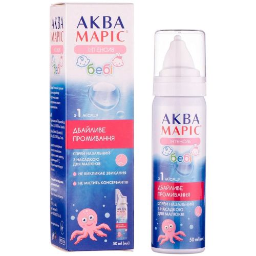 Аква Марис спрей (с насадкой для детей) 50 мл - фото №1 Аква Марис спрей (с насадкой для детей) 50 мл