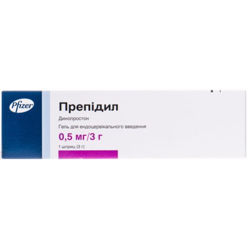 Препидил гель 0,5 мг/3 г шприц №1 - фото №1 Препидил гель 0,5 мг/3 г шприц №1