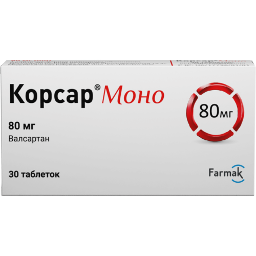 Корсар Моно 80 мг таблетки №30 - фото №1 Корсар Моно 80 мг таблетки №30