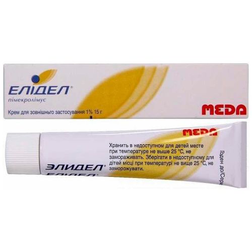 Элидел 1% крем 15 г - фото №1 Элидел 1% крем 15 г