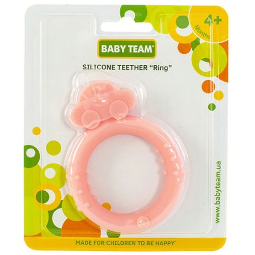 Прорізувач Baby Team (Бебі Тім) для зубів силіконовий "Кільце" - фото №1 Прорізувач Baby Team (Бебі Тім) для зубів силіконовий "Кільце"