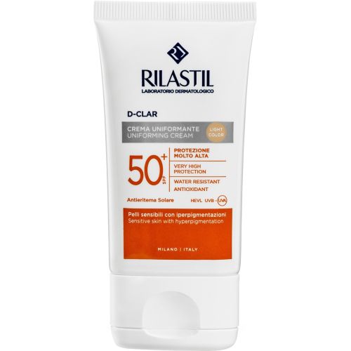 Сонцезахисний крем Rilastil D-Clar для шкіри схильної до пігментації з SPF 50+ світлий 40 мл купити - фото №1 Сонцезахисний крем Rilastil D-Clar для шкіри схильної до пігментації з SPF 50+ світлий 40 мл купити