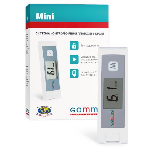 Глюкометр GAMMA MINI - фото №1 Глюкометр GAMMA MINI