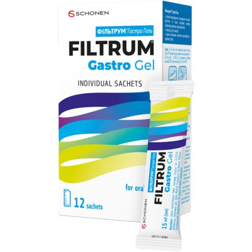 Фільтрум Гастро гель по 15 мл саше №12 - фото №1 Фільтрум Гастро гель по 15 мл саше №12